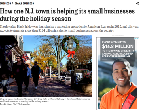 How one N.J. town is helping its small businesses during the holiday season